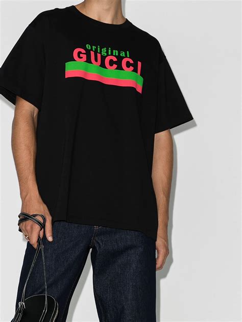 gucci graphic t shirt|original gucci t shirt price.